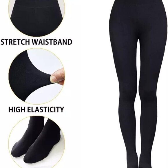 Fleece Lined‎ Tights Leggings - Picture 2 of 4